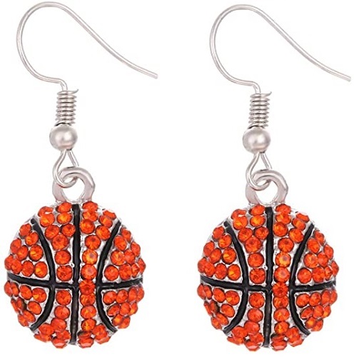 basketball earrings