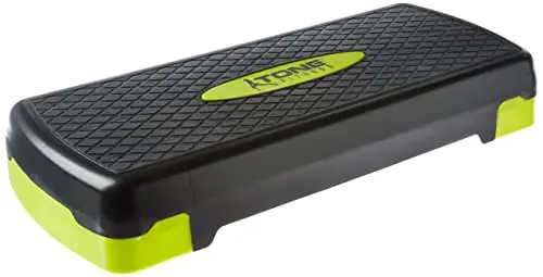 Tone Fitness yellow and black aerobic step platform