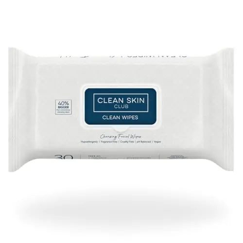 Clean Skin Club XL facial cleansing wipes