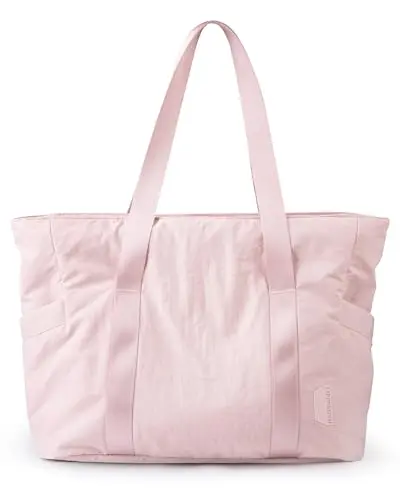 BAGSMART Tote Bag with zipper and compartments