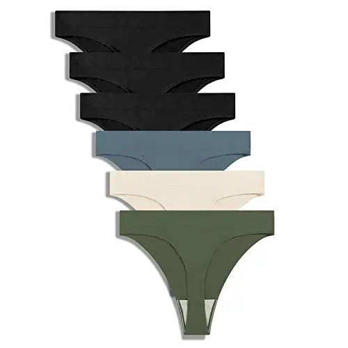 GRANKEE high-waisted seamless thong underwear for yoga pants