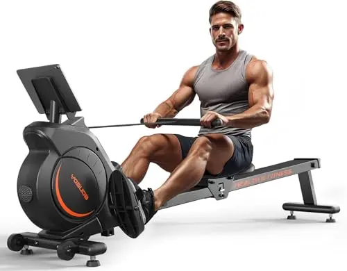 YOSUDA magnetic rowing machine with LCD monitor