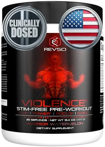 VIOLENCE stim-free pre-workout powder by Revolution Science