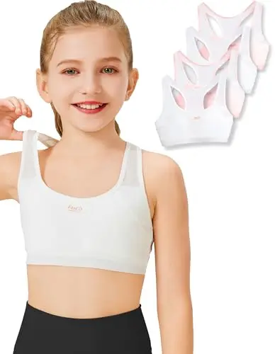ZIAUGB racerback training bra with breathable fabric for girls