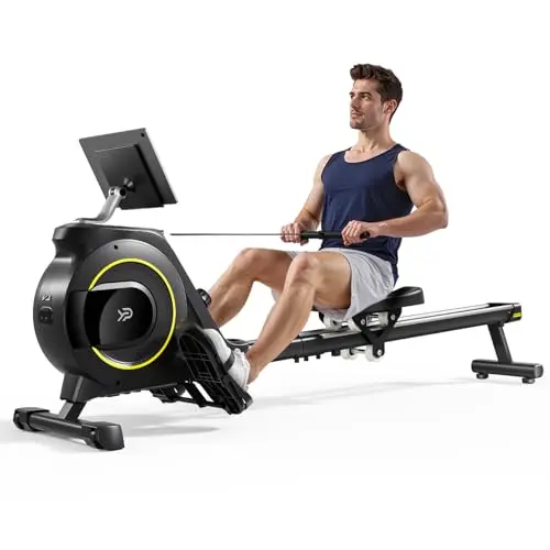 YPOO magnetic rowing machine with tablet holder